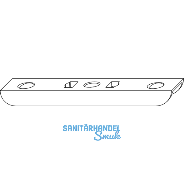 Schlieteil f. ffnungsbegrenzung, Falz 4 mm, Zinkdruckgu silberfrbig (55988)