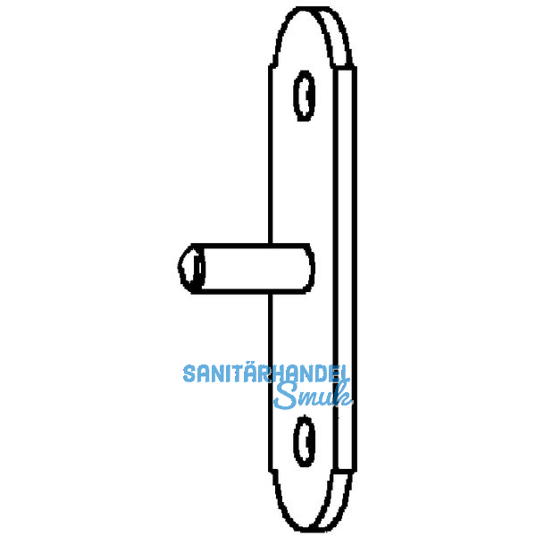 Sttzplatte Rustico fr Ladenhalter, schwarz (57054)