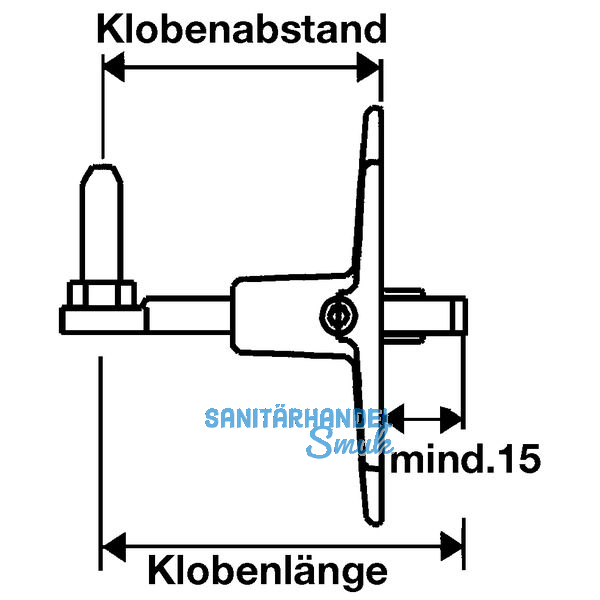 Verstellkloben o.Haltekonsole f. gekrpfte Bnder,Gr.L105, 105mm,schwarz(56842)