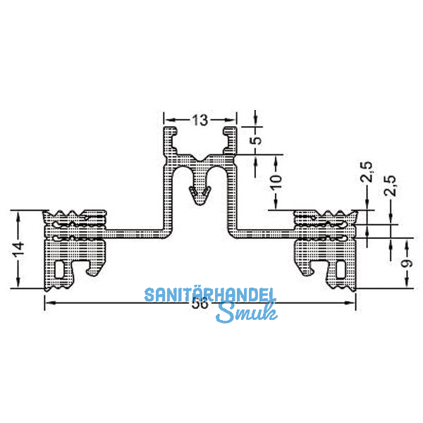 Riegeldichtung GF60 R-E2, Bundlnge 30 m, Kunststoff APTK schwarz
