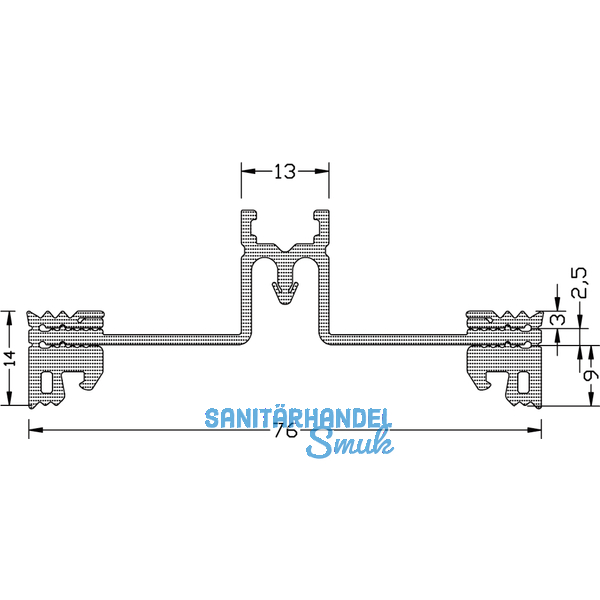 Riegeldichtung GF80 R-E2, Bundlnge 30 m, Kunststoff APTK schwarz