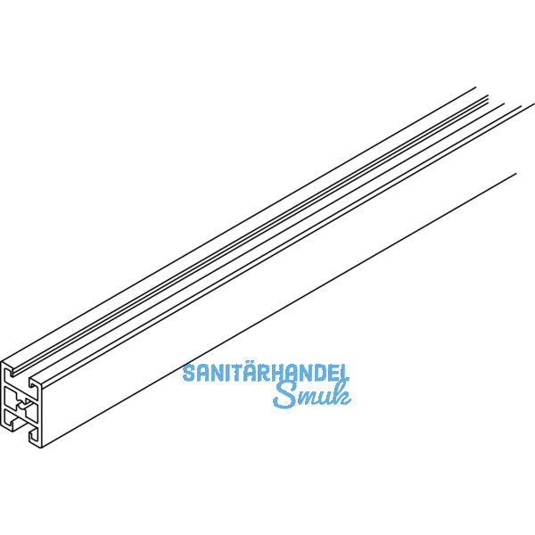 EKU DIVIDO Rahmensprosse Frontunterteilung horizontal,Lnge 2500 mm,Alu eloxiert