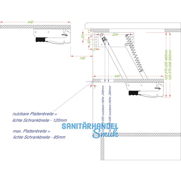 Ersatzzugfeder PSM 1128, 164 x 18 x 3 mm, Stahl silber