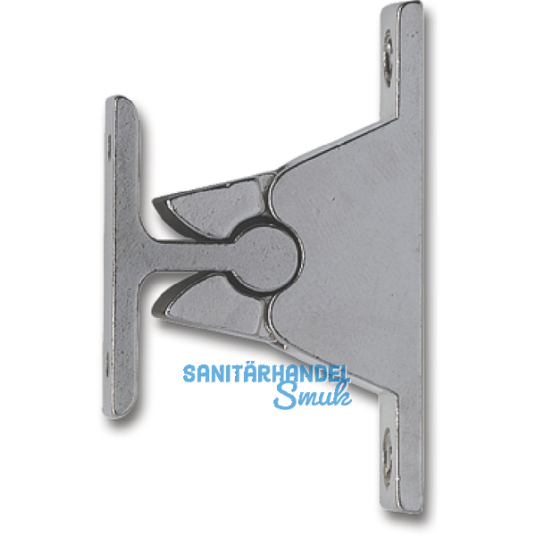 Trhalter m. Klemmmechanismus, Wandabstand 35 mm, Zamak verchromt