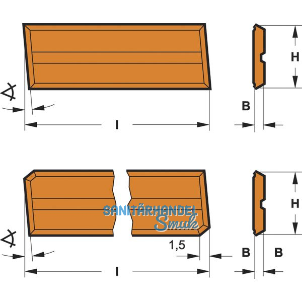Versofix-Wendeplatte 50 x 10 mm
