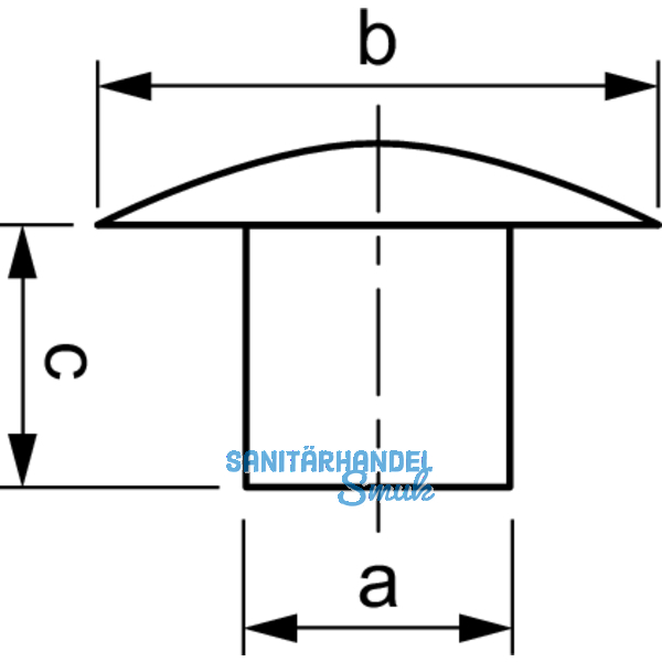 Abdeckstopfen fr Bohrloch  8mm Polyethylen schwarz