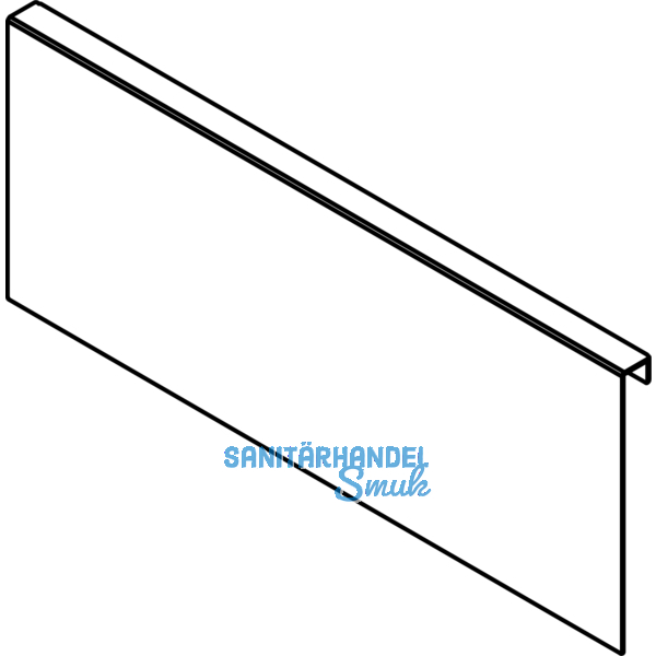 BLUM AMBIA-LINE Holzrckwandadapter. Hhe M, B242 mm, Stahl Oriongrau