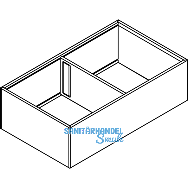 BLUM AMBIA-LINE Frontauszugsrahmen, ab NL400mm, B218mm, Stahl Oriongrau