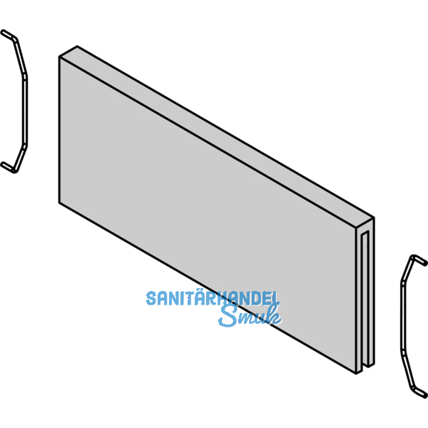 BLUM AMBIA-LINE Querteiler zu Schubkastenrahmen schmal, B100mm, Tennessee Nuss