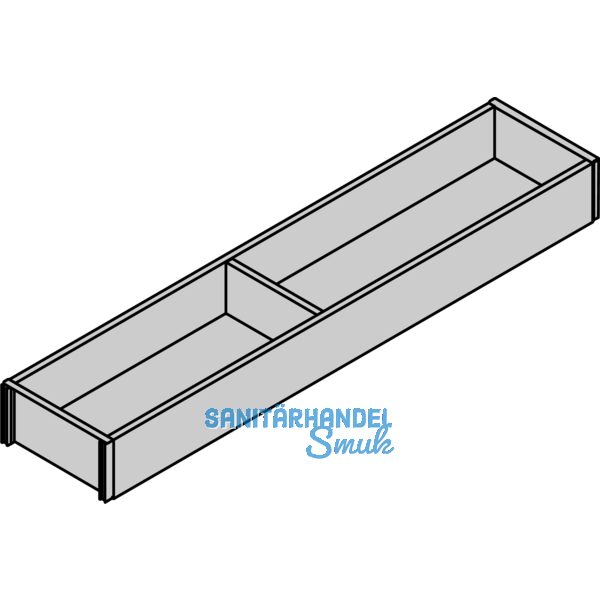 BLUM AMBIA-LINE Schubkastenrahmen schmal, NL550mm, B100mm, Nebraska Eiche