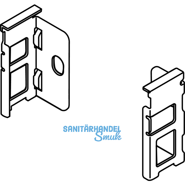 BLUM LEGRABOX Holzrckwandhalter H N, vernickelt