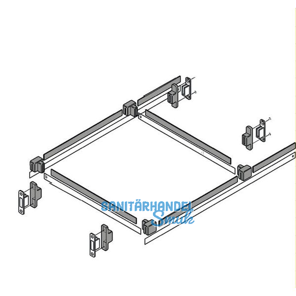BLUM Relingset fr Hngeregister ZRM. 5500, KB cremewei
