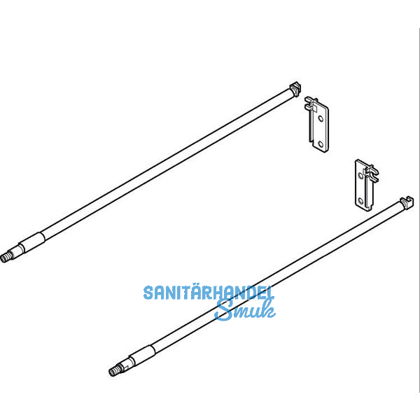 Relingset fr Frontauszug Lnge 450, KB cremewei