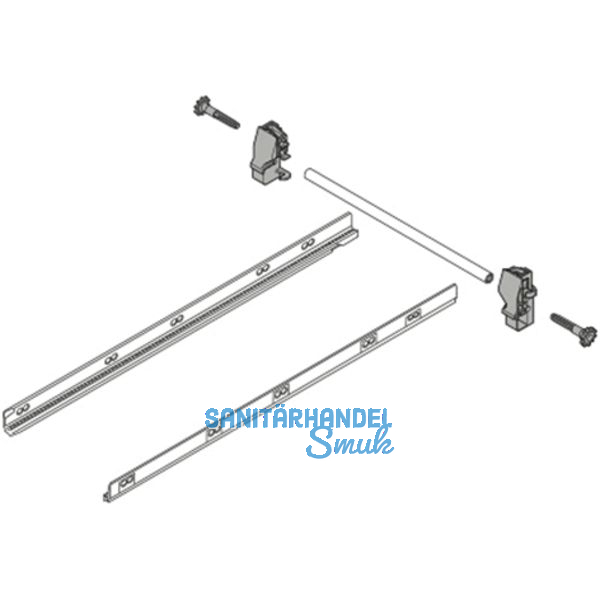 BLUM Tandembox Seitenstabilisierung nach oben gebaut, NL 500