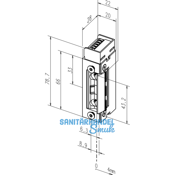 Trffner 143 Q 34, 12-24V, ohne Schlieblech