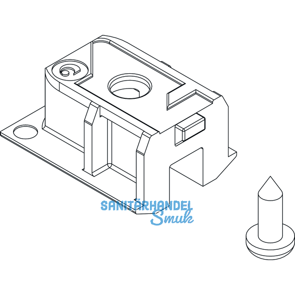 EKU CLIPO 26/36 Schienenendstck zum Schrauben