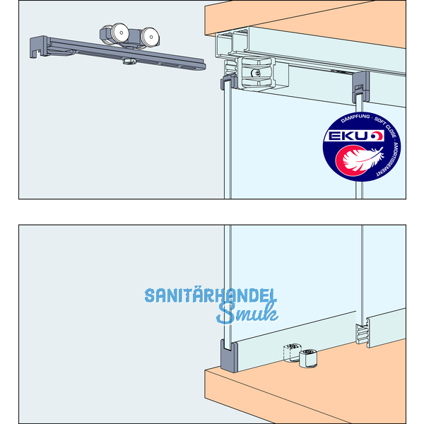 EKU CLIPO 16 GPPK IS - Beschlgegrt., 2 Tren