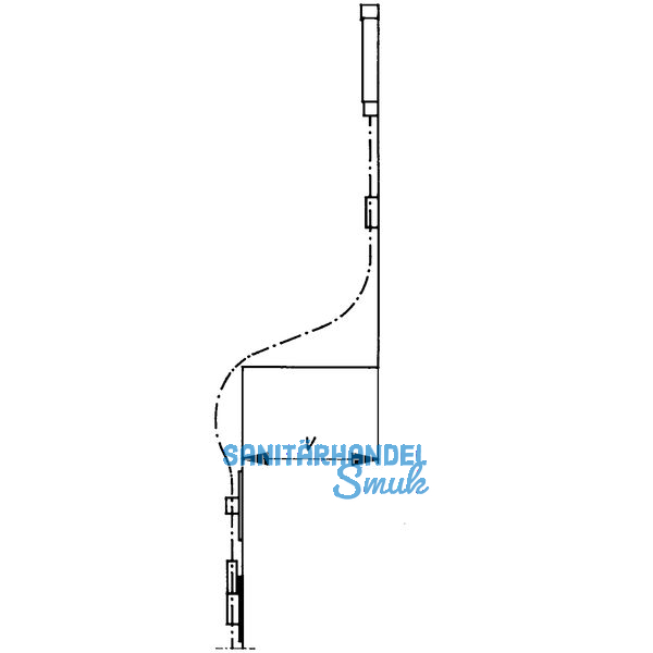 Flexibles Gestnge HAUTAU, 1250 mm, grau