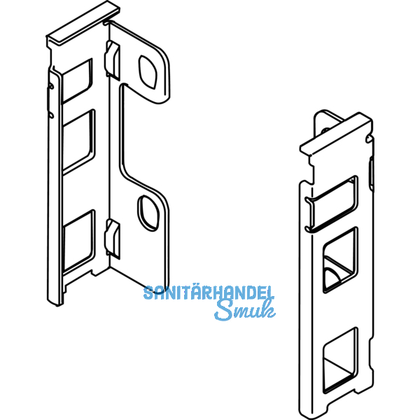 BLUM LEGRABOX Holzrckwandhalter H M, Oriongrau-matt