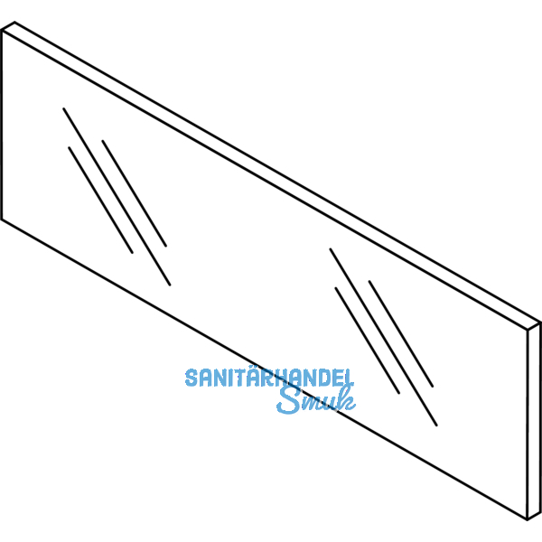 BLUM LEGRABOX Einschubelement-Vorne, H=138, KB=1200, Glas klar