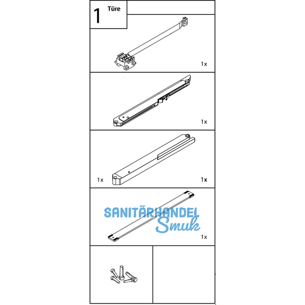 Dmpfung EKU DIVIDO 80, Kunststoff grau