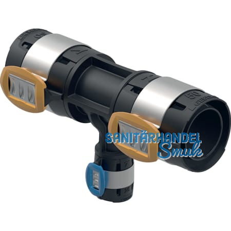 GE FlowFit T-Stck red. PPSU d63-25-63