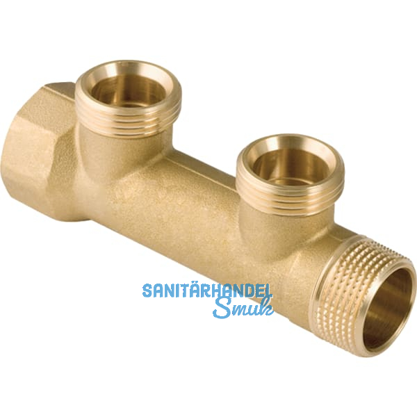 Geberit Verteiler 2 fach, 1", 3/4" EK