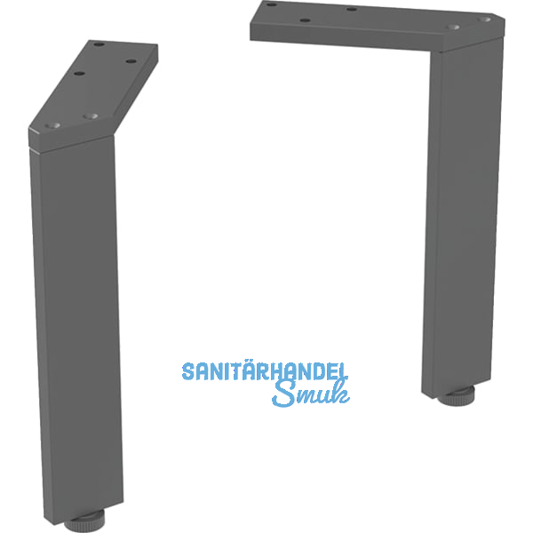 Geberit Fuesse Set H2,5cm, schwarz