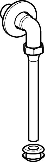 Geberit Anschlussgarnitur verchromt