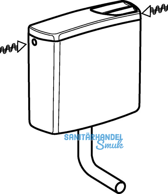 Geberit Splkasten AP140 tiefhngend