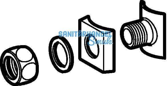 Geberit WT-Anschlussstck 1/2" 151012