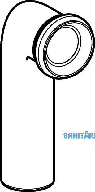 Geberit Ablaufbogen in PP weiss f. WC