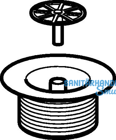 Geberit Ablaufventil f.gefl Brausetasse