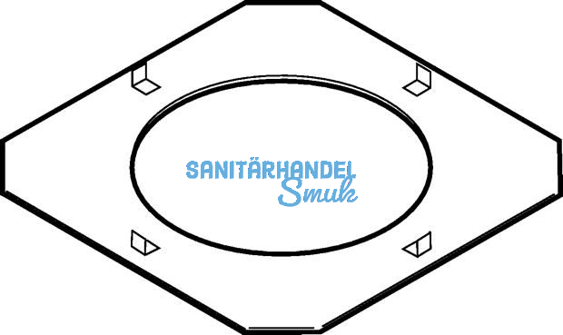 Geberit Pluvia Schachtbodenplatte zu