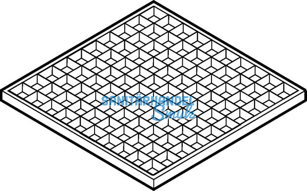 Geberit Pluvia Rost Gitter z begehbaren