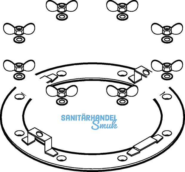 Geberit Flansch u Schrauben zu