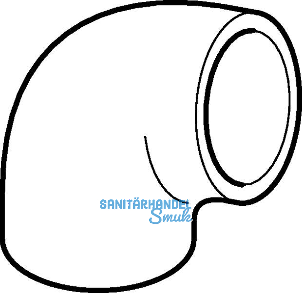 Geberit PE Winkel 88,5 Grad d 63mm