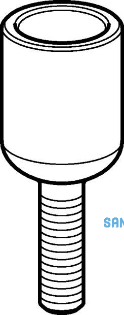Geberit Sttzkraft-Adapter M10-1/2"