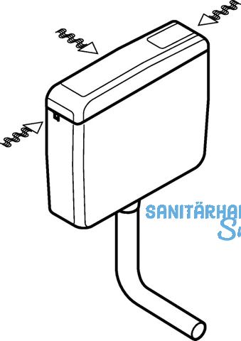 Geberit Splkasten AP127 tiefhngend