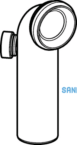 Geberit Ablaufbogen in PP fr WC links