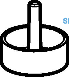 Geberit Ventilsieb in PP grau mit 5