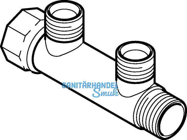 Geberit Mepla Verteiler 2-fach