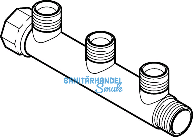 Geberit Mepla Verteiler 3-fach