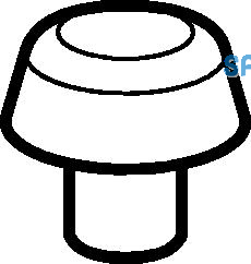 Geberit Verschlussrosette in PP