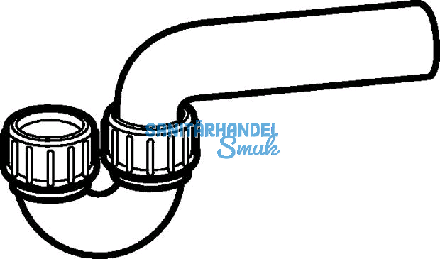 Geberit PE Siphon Einlauf senkrecht