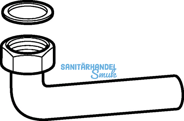 Geberit PE Anschlussbogen d 50-1 1/2"