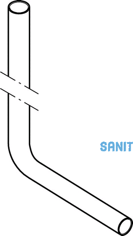 Geberit Splbogen 90 Grad, weiss118007