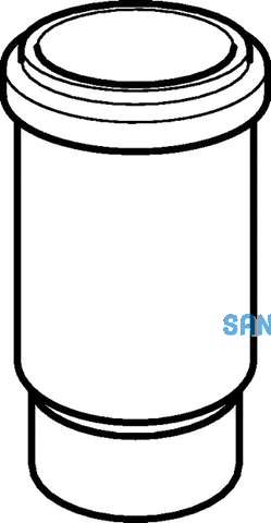 Geberit PE Langmuffe f.waagr.u. senkr