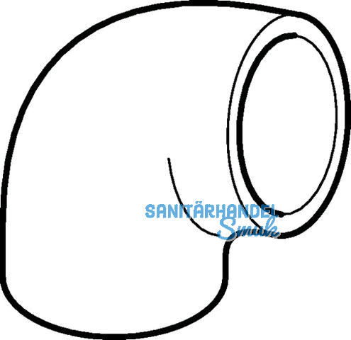 Geberit PE Winkel 88,5 Grad d 75mm