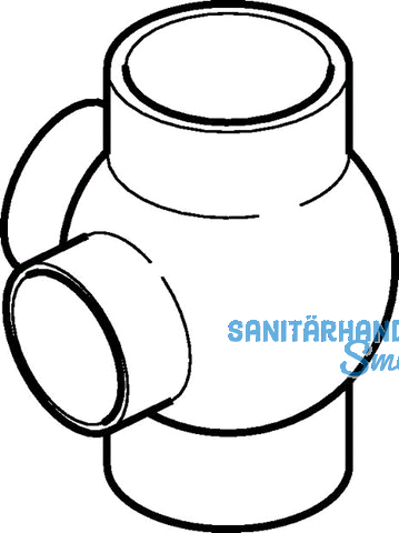 Geberit PE Doppel-Kugelabzweiger